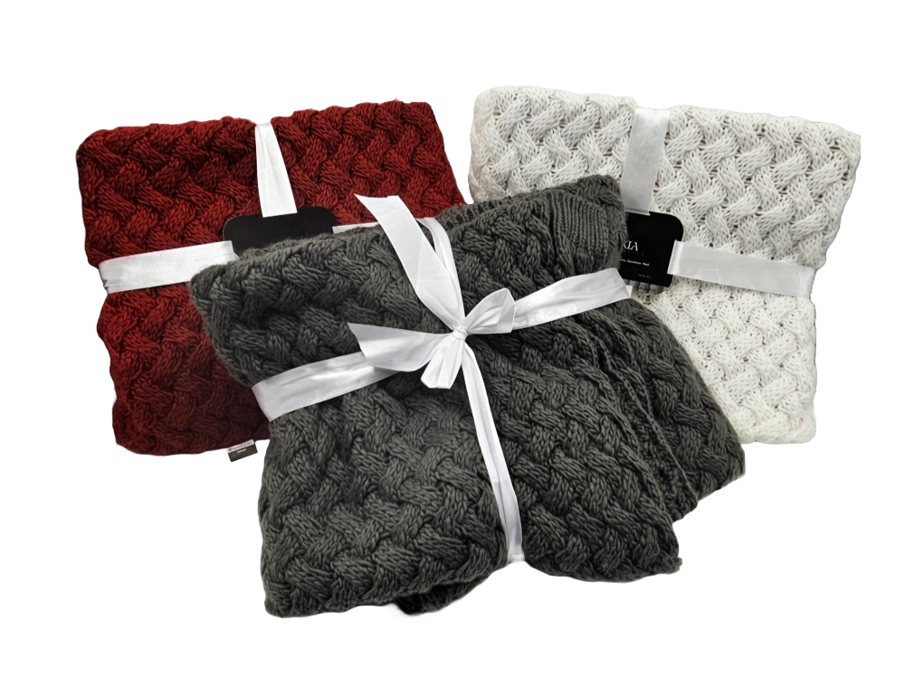 Coperta Grigio Scuro Ixia 127 x 152 cm