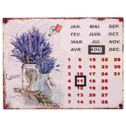 Calendario in metallo 25x33