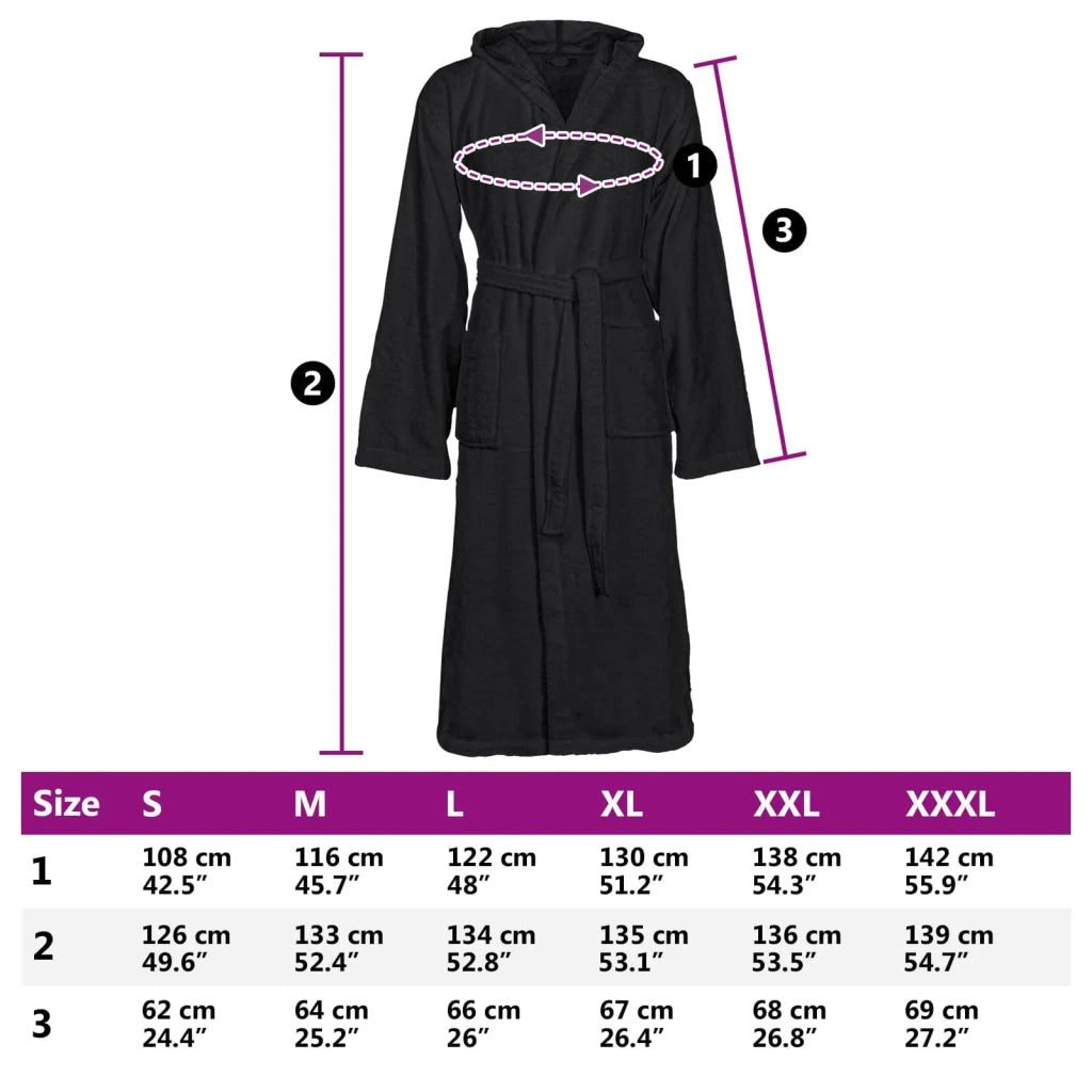 Accappatoio KINN Nero S Cotone CFW4669462
