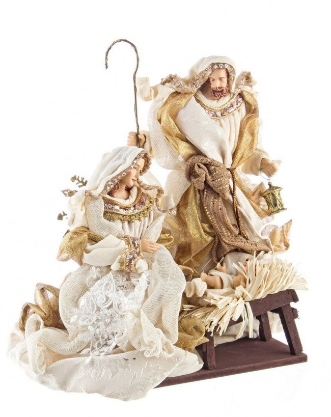 Sacra Famiglia Decorativa Fastosa Colore Champagne