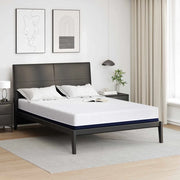 Materasso Bianco e Blu 140 x 200 cm Tessuto Jacquard 4106342