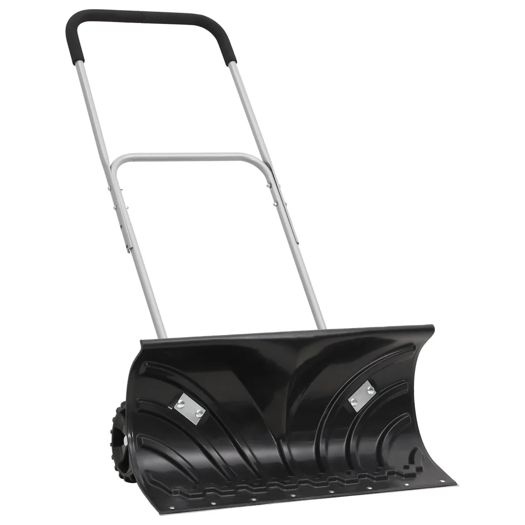 Pala da Neve con Manico Allungabile Nero 66cm Lama Acciaio 364817
