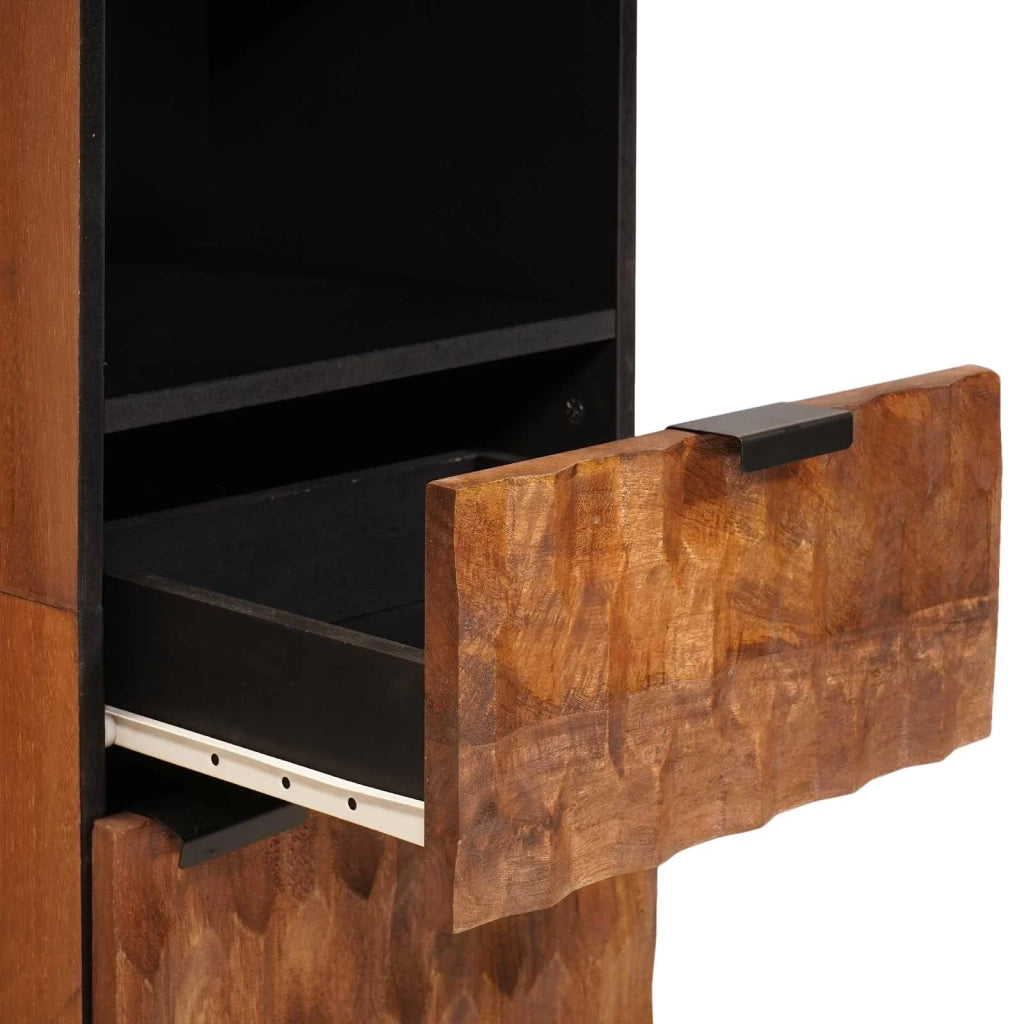 Mobile da Bagno | Armadio da bagno con lo scaffale Marrone 38 x 33 x 160 cm