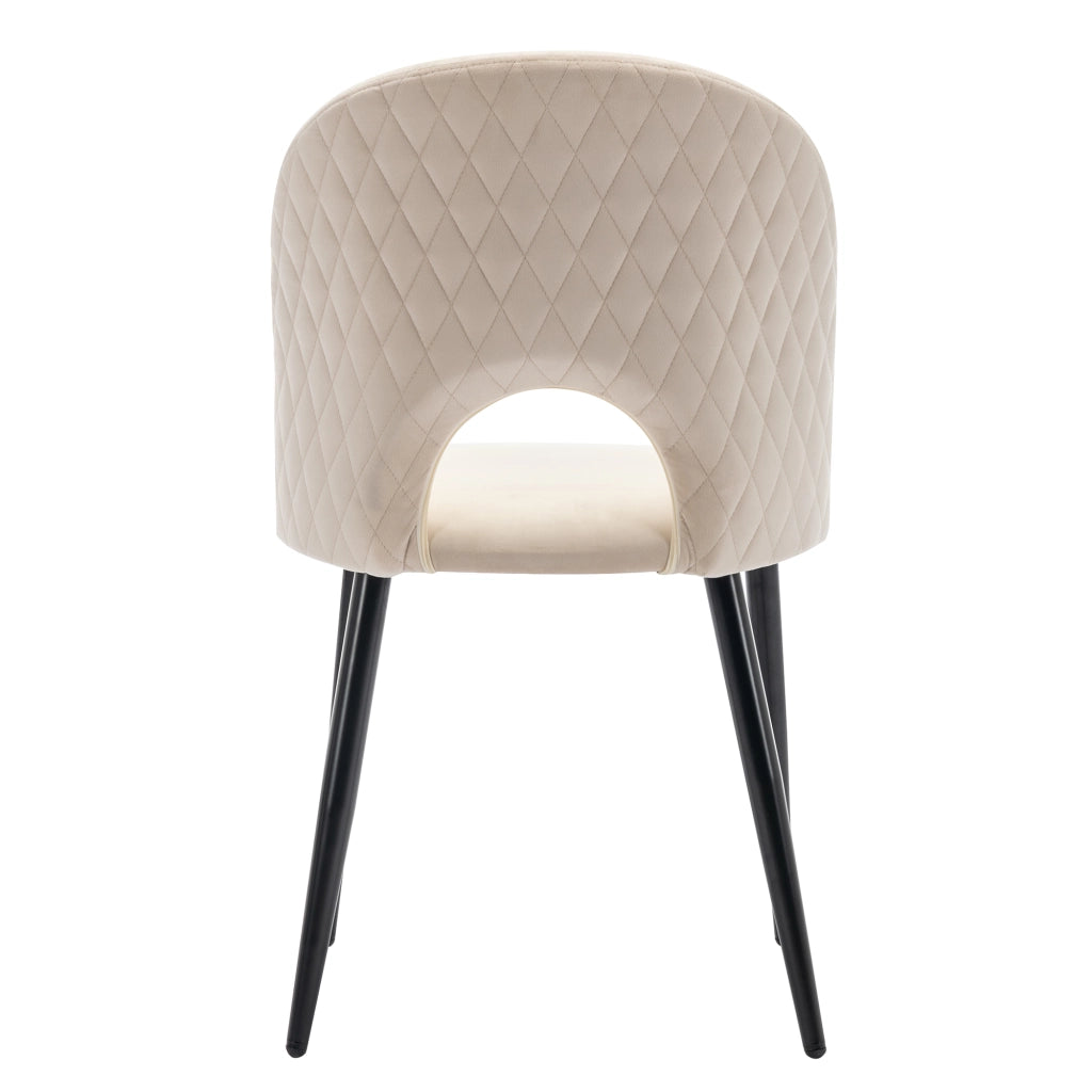 Set tavolo da pranzo 140x80 cm con 4 sedie in velluto beige, piano effetto marmo e gambe regolabili
