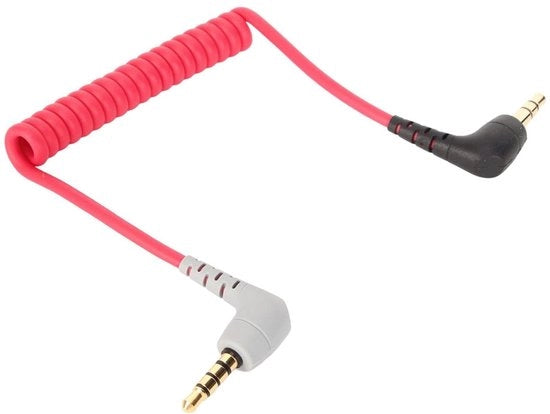Cavo patch per microfono video, 3,5 mm TRS a TRRS, con connettori a croce
