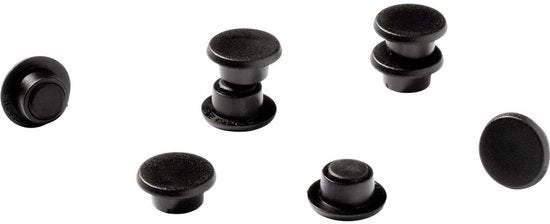 Magnetico Duro 475101 (Ø) 15 mm Circolare Nero 1 set(s) 475101
