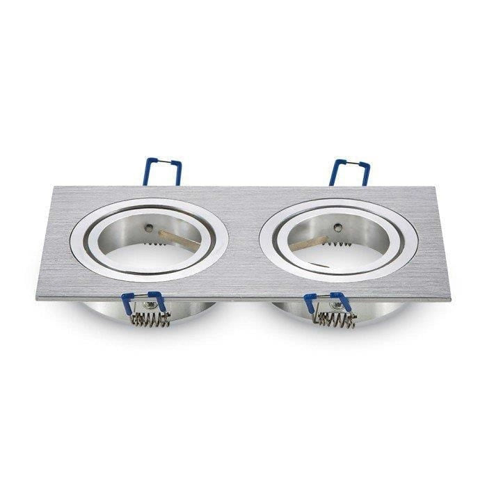 V-TAC faretto incasso soffitto 2xGU10 alluminio VT-783