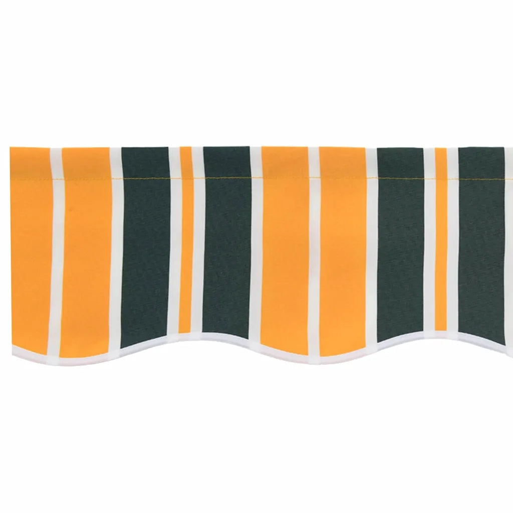 Telo di ricambio per tenda da sole Verde e giallo 380 x 345 cm 42000645