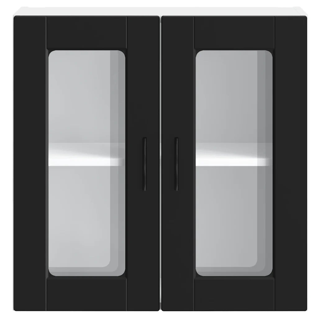 Pensile da Cucina con Porta in Vetro Porto Nero 854148