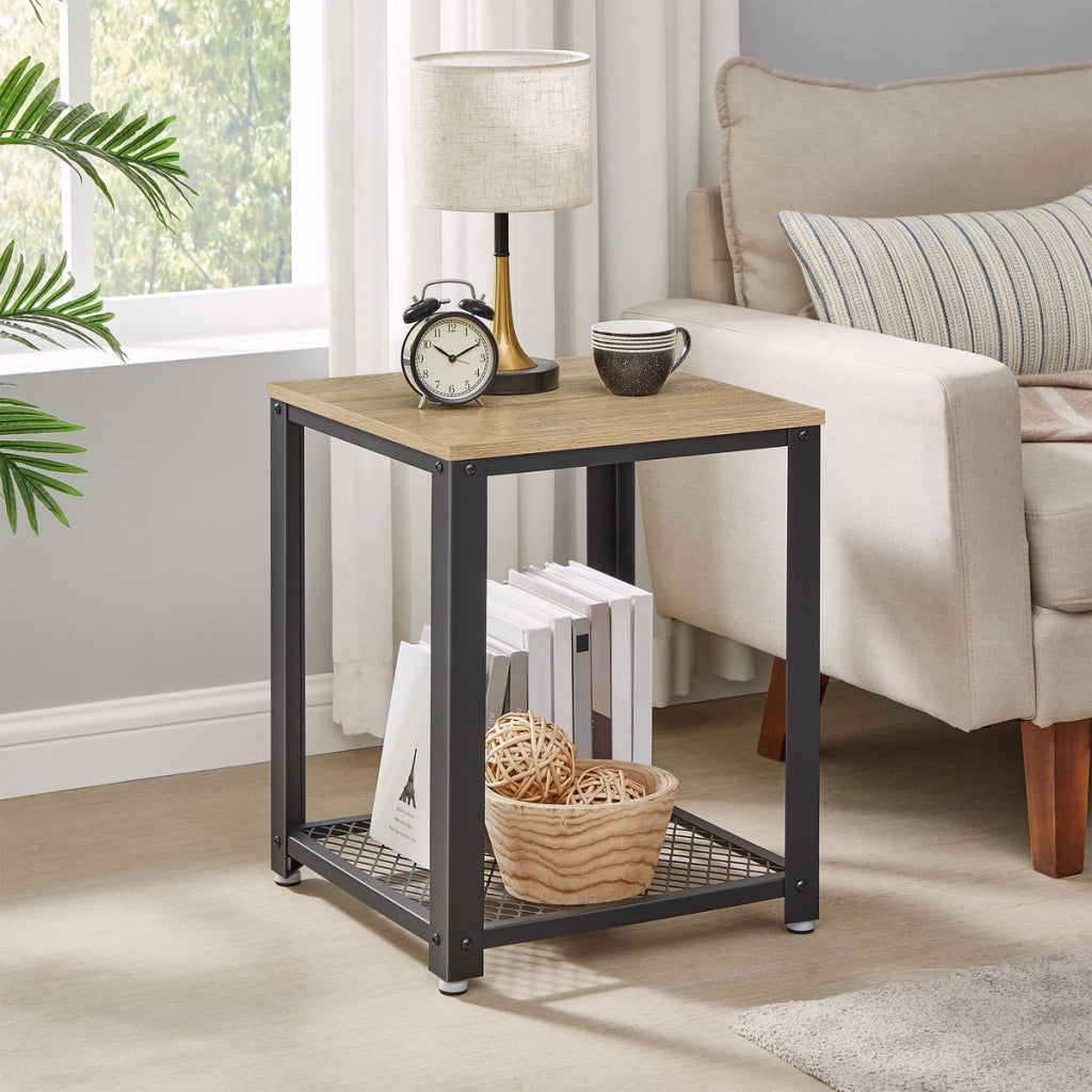 Tavolino versatile Sonoma in stile industriale