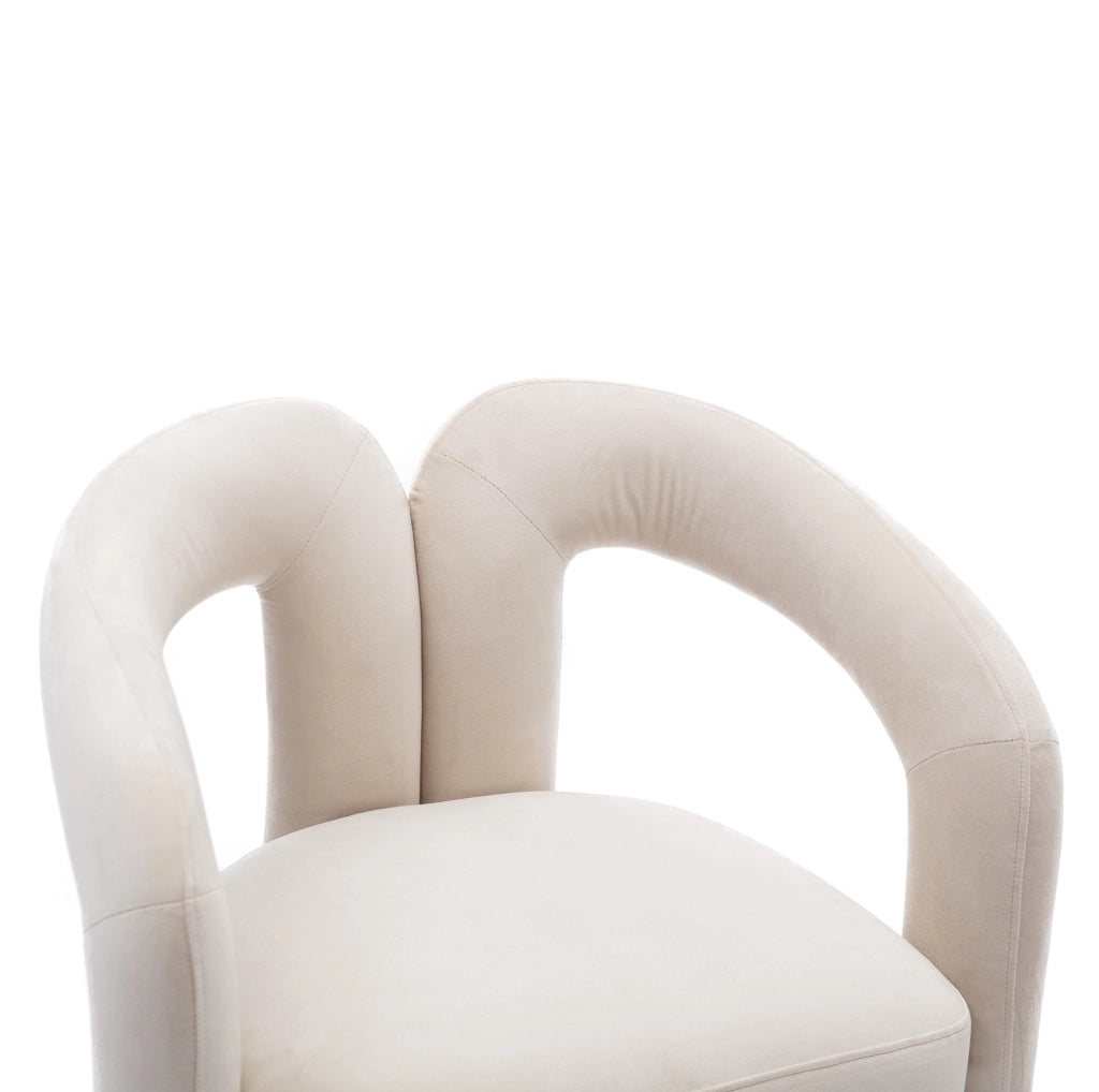 Sedia da pranzo moderna in velluto imbottita con braccioli, struttura in legno massello, 64x50,5x71 cm, colore verde scuro