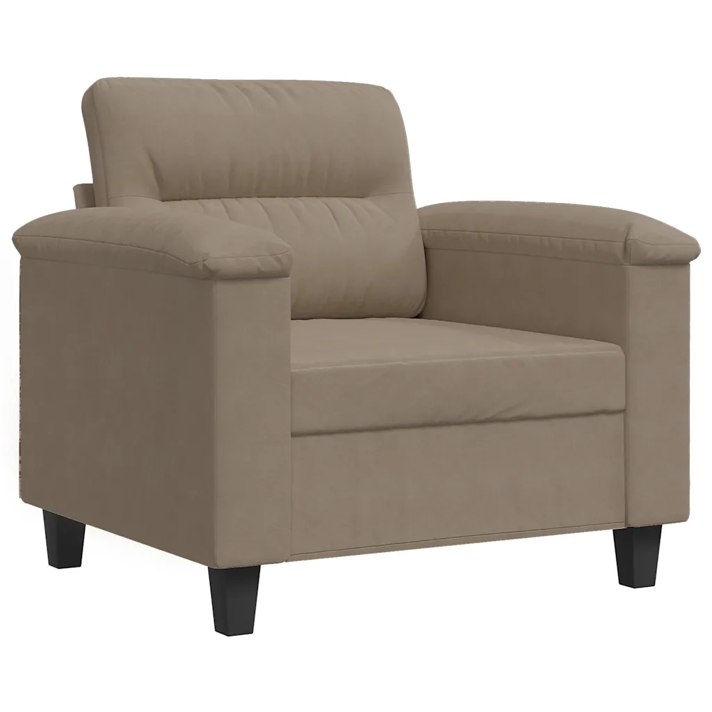 Poltrona | Sedia Relax Tortora 60 cm in Microfibra