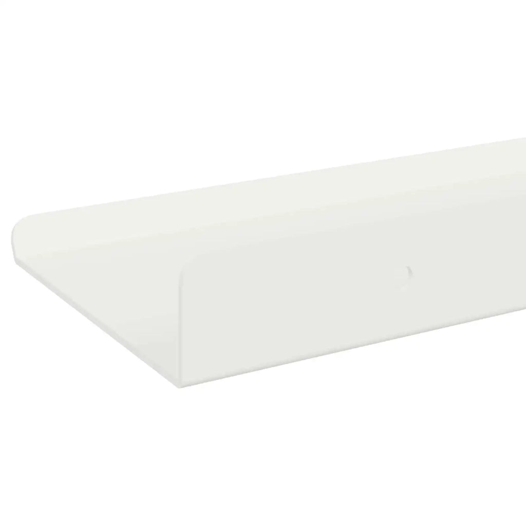 Mensola sospesa 2 pcs Bianco 80 x 9 x 2,5 cm Acciaio 8003982