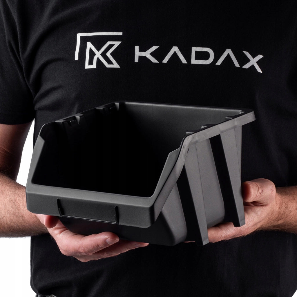 Set di 20 vassoi portaoggetti KADAX per officina, dimensioni 214x198 mm.