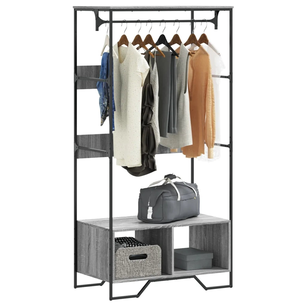 Armadio Grigio Sonoma 90x50x180 cm in Truciolato CFW2012294