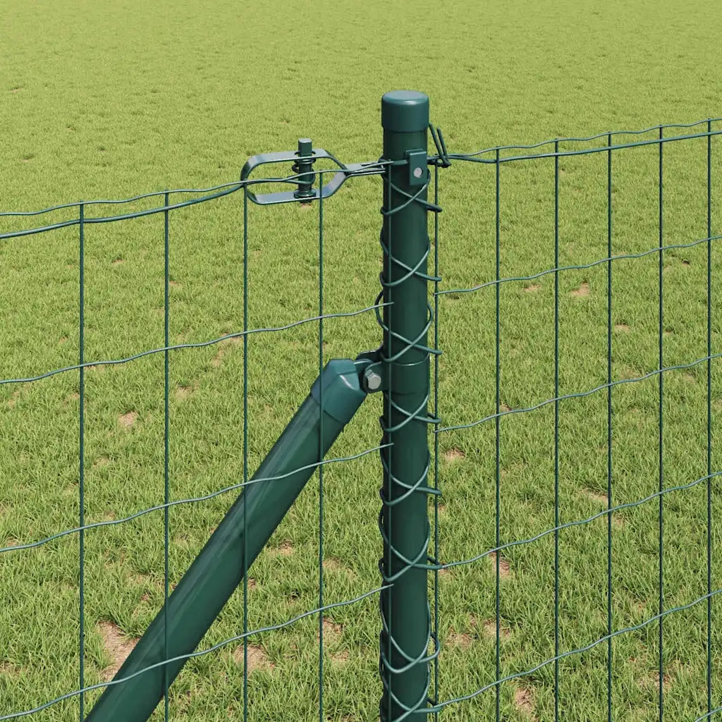 Recinzione da Giardino | Recinzione con Posto Verde 1 x 25 m Acciaio e PVC
