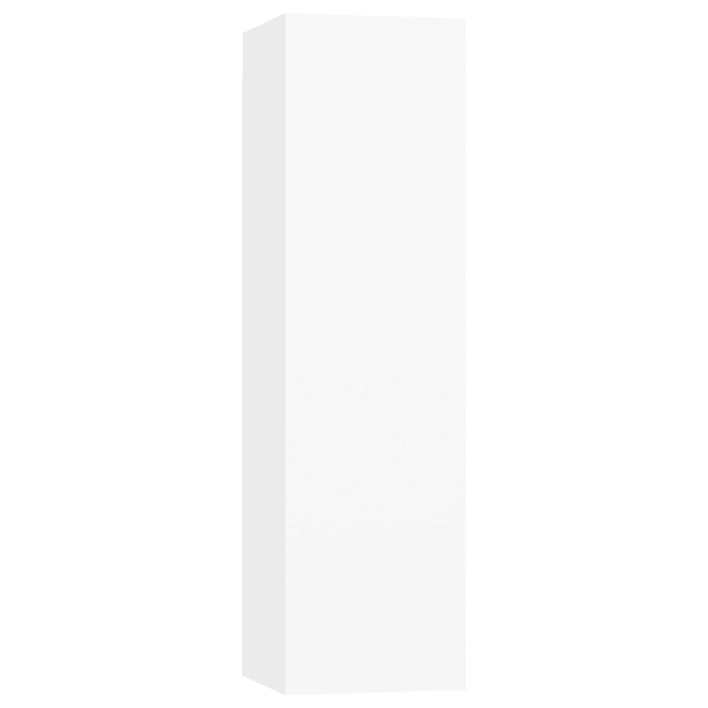 Set di Mobili Porta TV 5 pz Bianco in Legno Multistrato