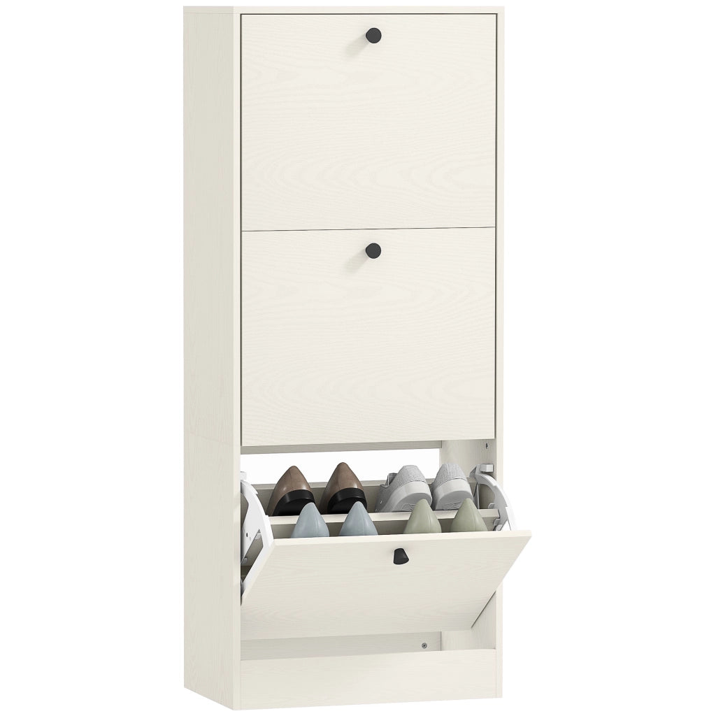 Armadio con Ante Battenti e Ripiani Regolabili ¨C Minimal ¨C 47x28x115 cm Bianco Veteado