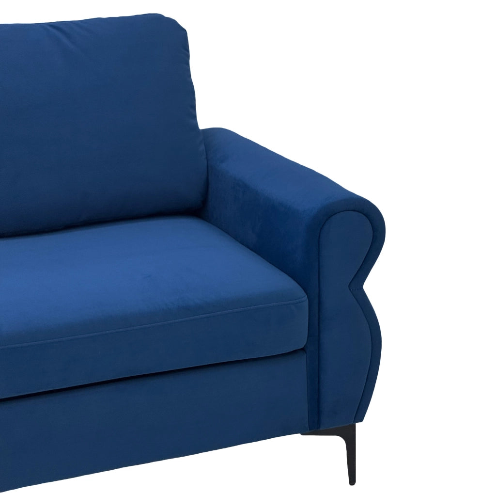 Divano Compatto in Tessuto Traspirante con Struttura Metallo-Legno e Seduta Ergonomica da 49 cm, Capacità di Carico 300 kg