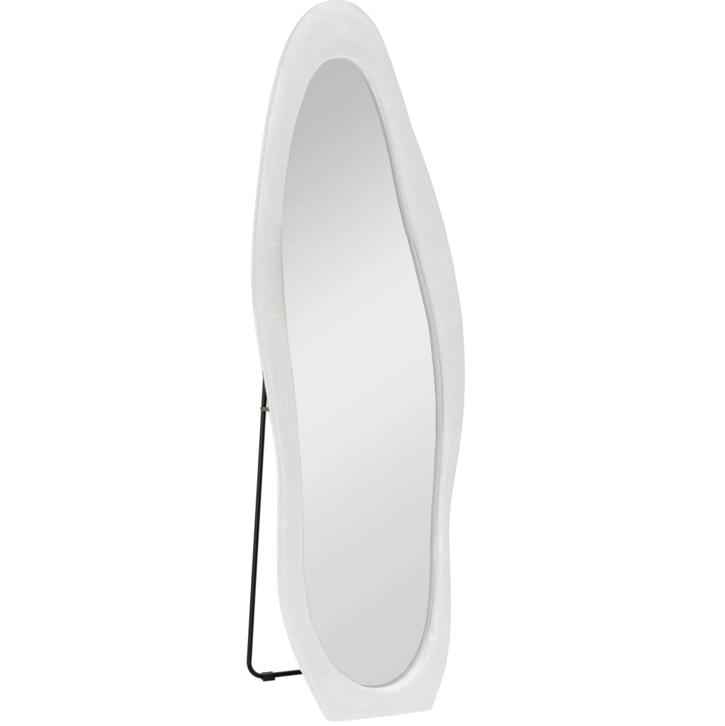 Specchio da terra a figura intera 50 x 160 cm bianco
