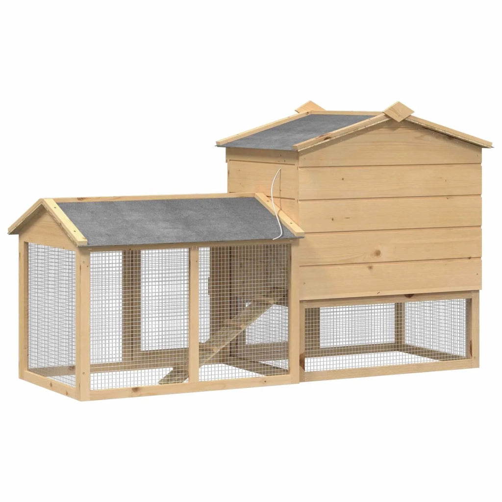Pollaio 2 pcs Marrone Pino massello 3388343