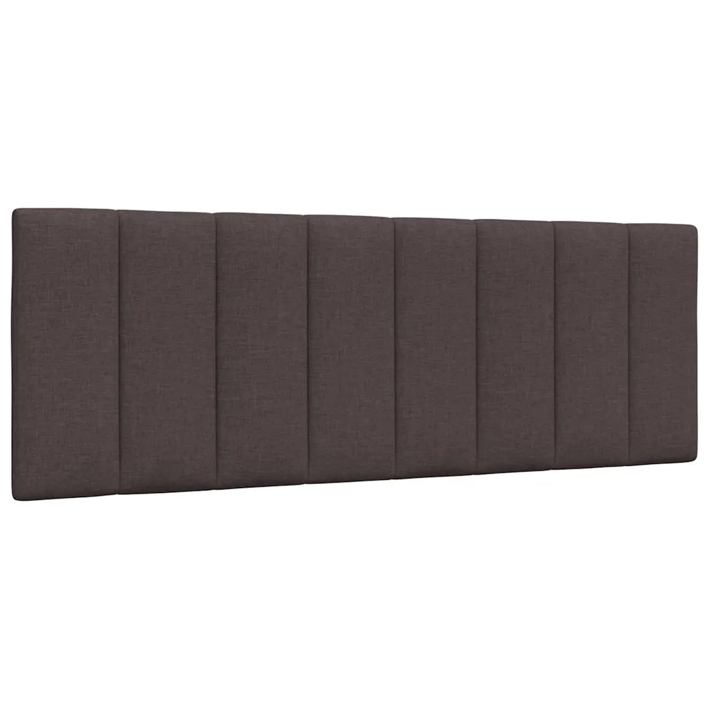 Cuscino Testiera Hanko Marrone Scuro 120 cm in Tessuto 4019159