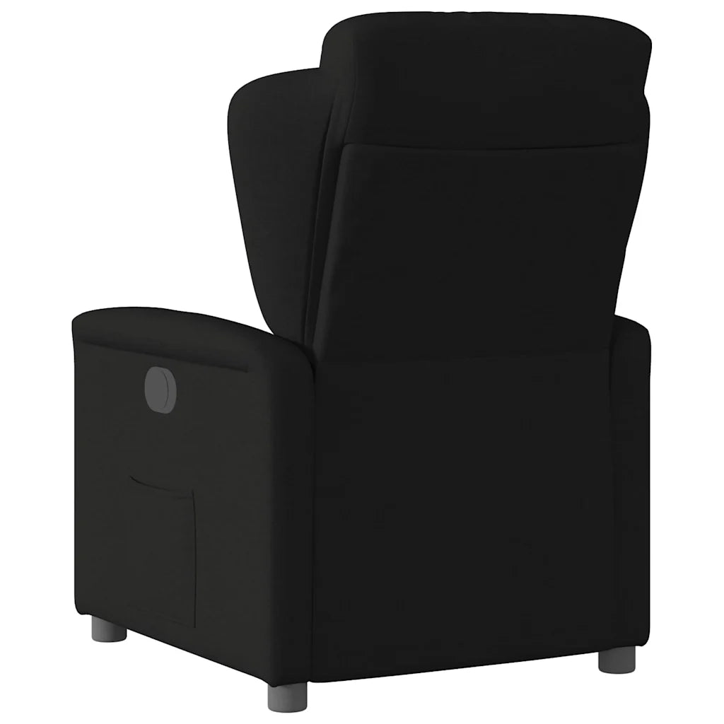 Poltrona Elettrica Reclinabile Nera in Tessuto 3303116