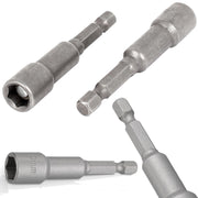 Trade Shop - Inserto Chiave A Bussola Magnetica Attacco 1/4 Per Avvitatore Lunghezza 50mm -    -13 Mm   -