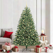Albero di Natale Artificiale con Rami Pieghevoli Verde 210 cm 3395500