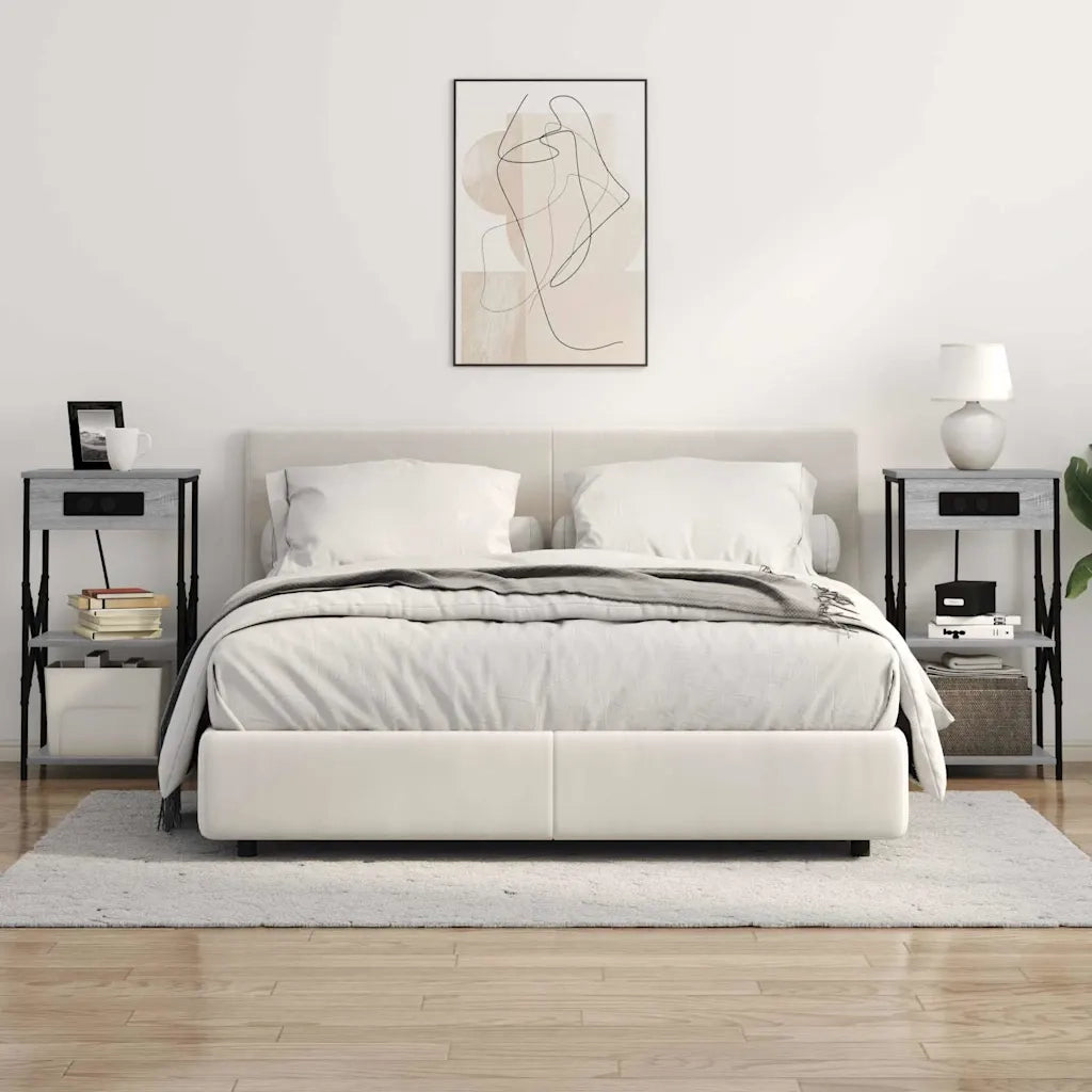 Armadio da Notte 2 pcs Grigio Sonoma 41 x 31 x 76 cm 859532