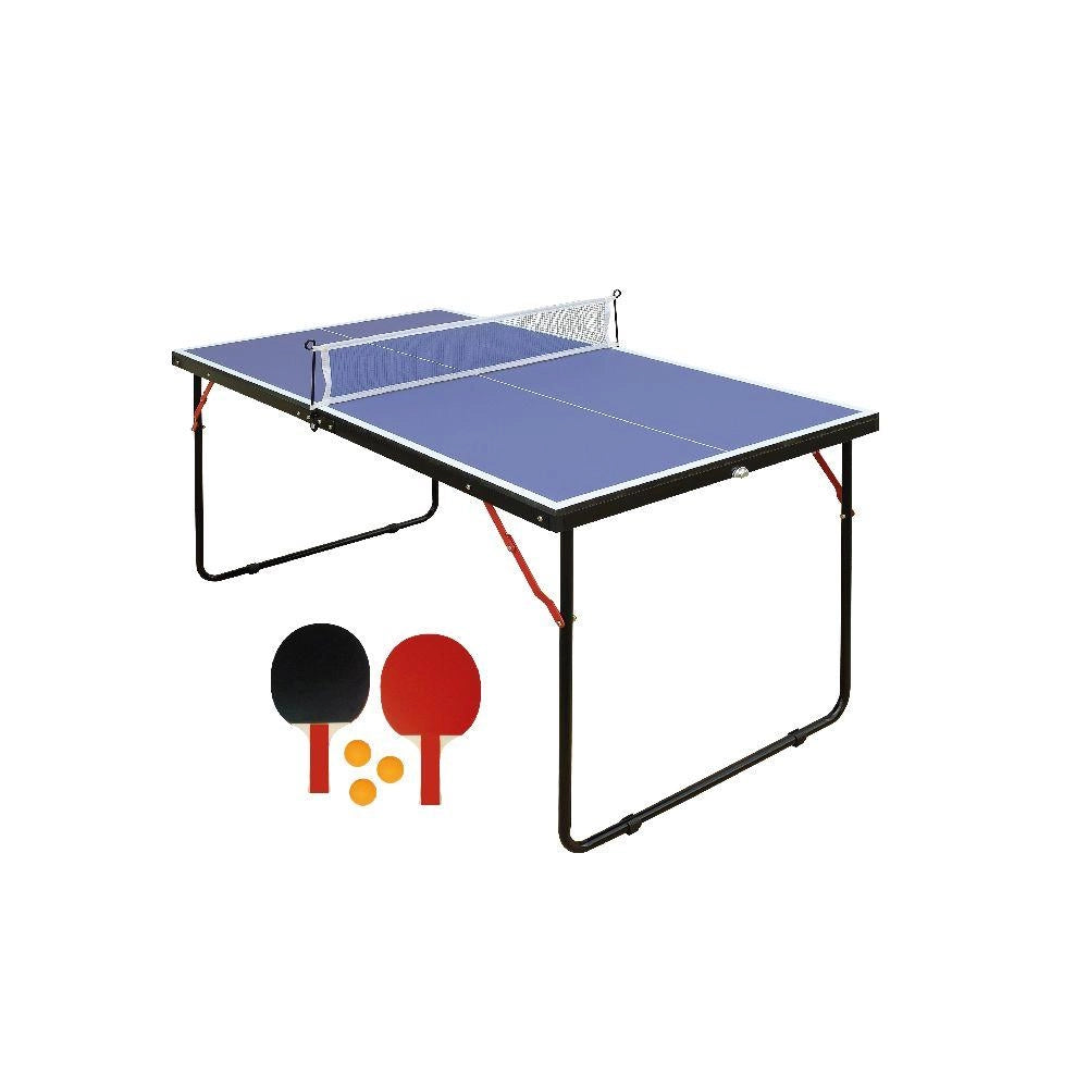 ping pong Tavolo pieghevole. Tavolo ping pong richiudibile e salvaspazio. Tavolo da ping pong in acciaio con maniglia, r