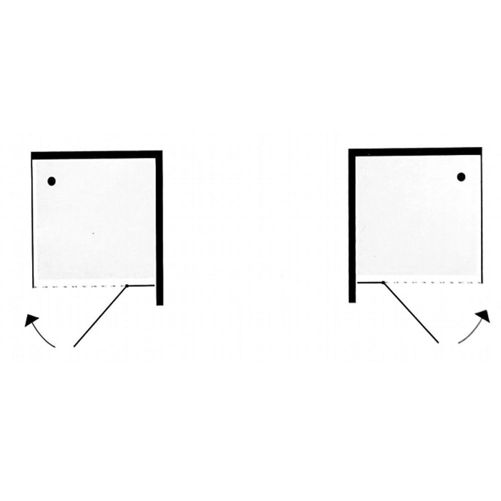 Lato fisso per porta doccia tilt battente basculante profilo cromo cristallo 6 mm *** misure 87-89xh195 cm trasparent...