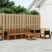 Set di divani da esterno 6 pcs Naturale