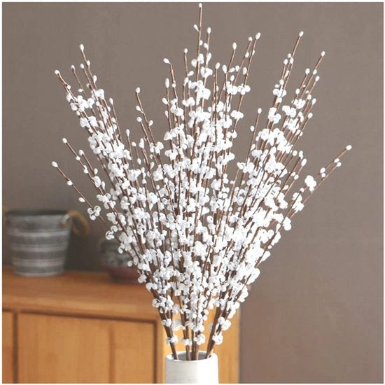 Fiori artificiali di giacinto - bouquet - bianchi - decorazione per salotto e matrimonio - 5 pezzi - sicuri e di alta qualità