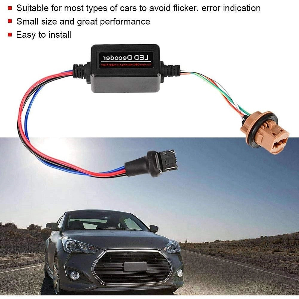 Trade Shop - Coppia Decodificatore Fari A Led Per Auto T20 Errori Centralina Antisfarfallio -
