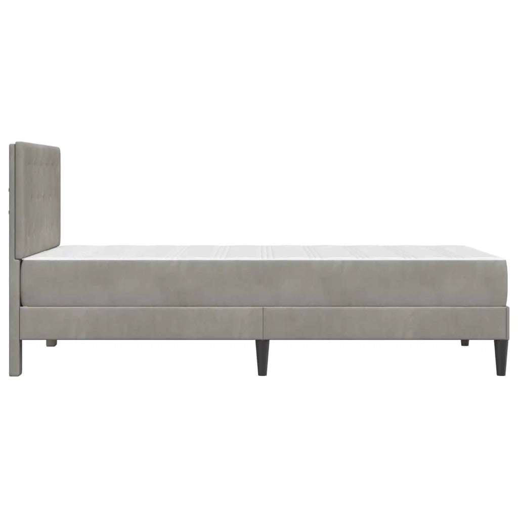 Struttura letto con materasso-Giroletto Grigio chiaro 100 x 200 cm 800010
