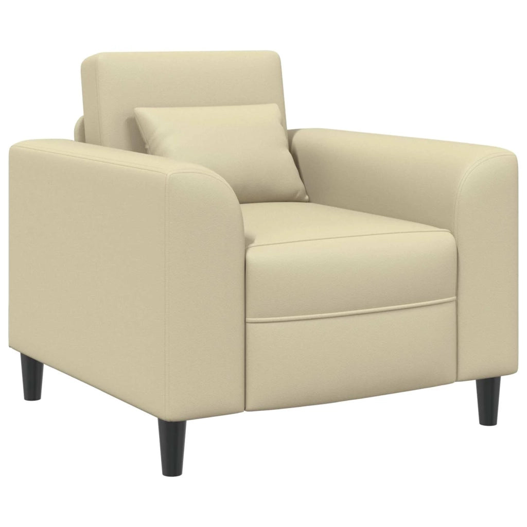 Poltrona Crema Similpelle 42042467