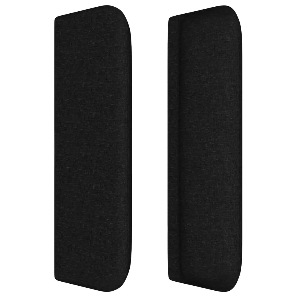 Testiera ad Orecchio Nera 93x16x78/88 cm in Tessuto 3119186