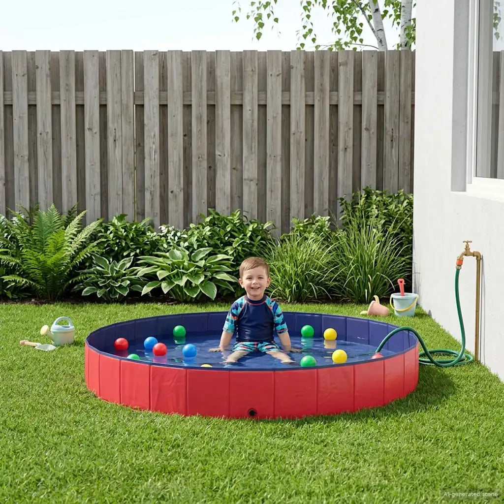 Piscina per bambini Rosso Ø300 x 38 cm 3416319