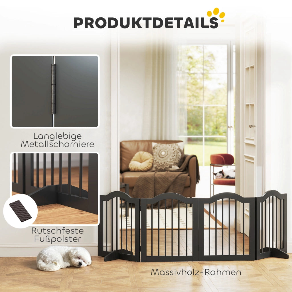 Cancello per Cani ¨C Minimal ¨C Nero 208x29.5x61 cm