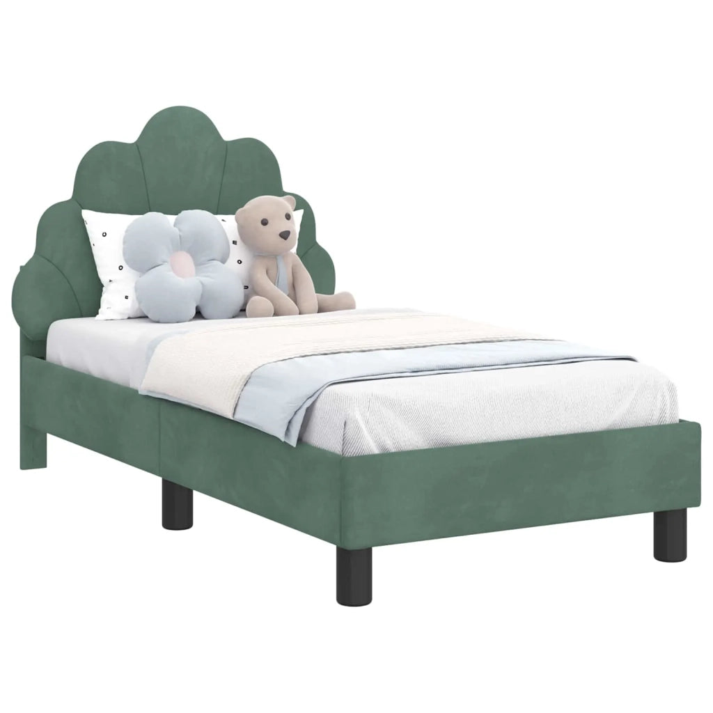 Struttura letto per bambini con testata-Giroletto per bambini Verde Mare 70 x 140 cm 496354