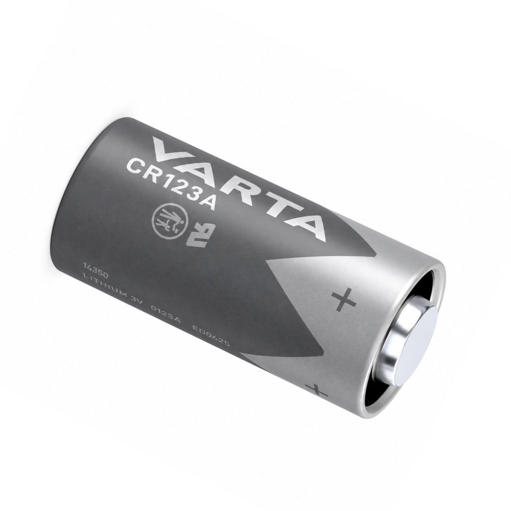 Set di 2 Batterie al Litio 3V CR123A 1430 mAh per Dispositivi Elettrici Argento Varta