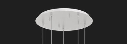 SOSP. BIANCO 3 LUCI TONDO VETRI (1 PICCOLO AMBRA+1 MEDIO BRONZO+1 GRANDE AMBRA) 1194BI-S3 TMIX-AB
