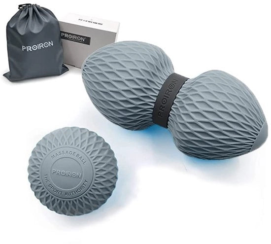 Set di palline di massaggio per punti di tensione - palline di massaggio con tecnica di lacrosse - palline di massaggio per il trattamento del tessuto connettivo - profonda rilassamento - materiale sicuro in silicone - palline di terapia