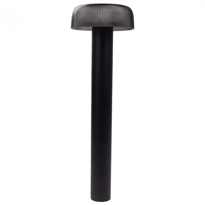 Paletto solare da giardino LED 2,5W 4000K USB‑C nero