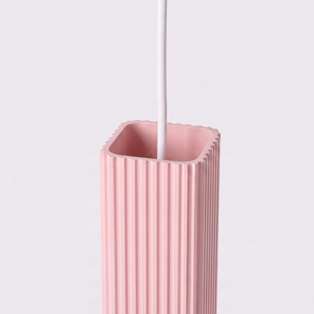 Lampada a sospensione RAYO 3P rosa