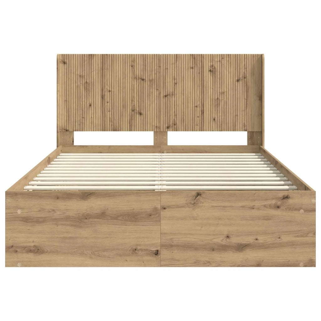 Struttura del letto con stoccaggio e testata Rovere Artigianale 3413868