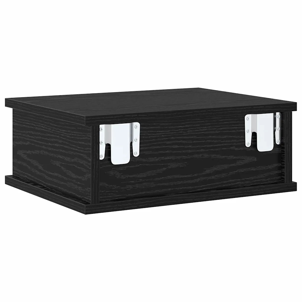 Comodino Rovere Nero 40 x 31 x 15 cm Legno ingegnerizzato 891106