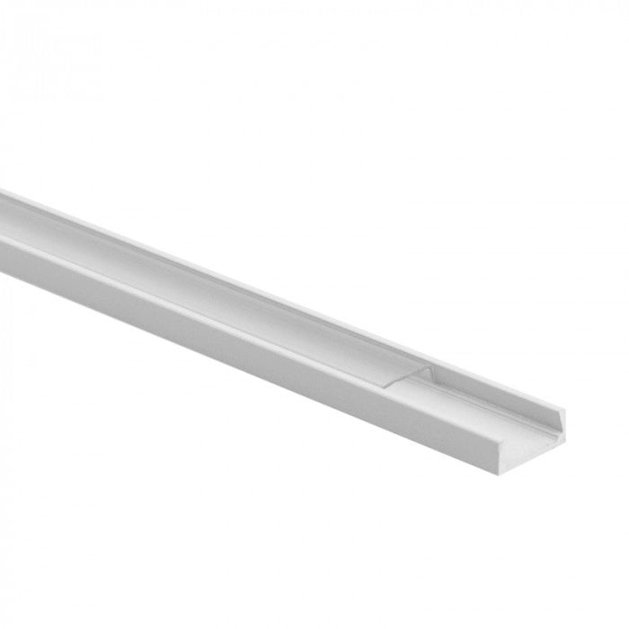 Profilo LED N01 superficie bianco trasparente 1m Ecolight