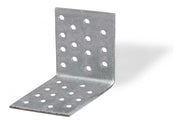 Giunto Ad Angolo Forato Mm 2,5 80X80X80 Zincato Set 2 Pezzi - Masidef